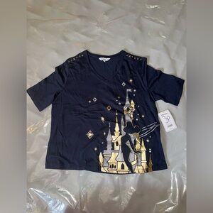 Disneyland Paris 30th Years of Magic Tinker Bell Gold Foil T-shirt (Adult) NWT S